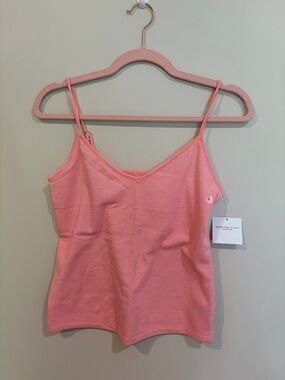 American Eagle Outfitters Coral Pink Ribbed V-Neck Cami